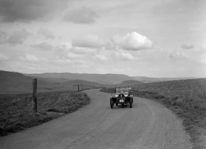Framed Print : 1496 cc Frazer-Nash competing in a motoring trial. Artist: Bill Brunell Framed Print : 1496 cc Frazer-Nash competing in a motoring trial. Artist: Bill Brunell