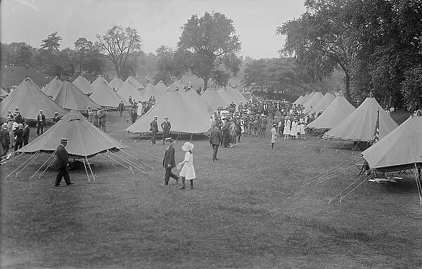14th Infantry Camp, Prospect Park, between c1915 and c1920. Creator: Bain News Service