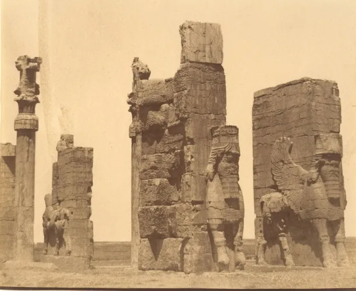 Framed Print : (15) [Gate of all Nations, Persepolis, Fars], 1840s-60s. Creator: Luigi Pesce