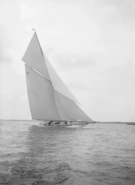 Framed Print : The 15 Metre class sailing yacht Paula III, 1913. Creator: Kirk & Sons of Cowes Framed Print : The 15 Metre class sailing yacht Paula III, 1913. Creator: Kirk & Sons of Cowes