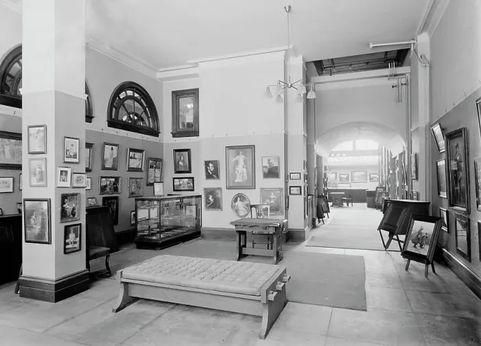 Framed Print : 15 West Thirty-eighth Street, front room, New York City, between 1905 and 1915. Creator: Unknown Framed Print : 15 West Thirty-eighth Street, front room, New York City, between 1905 and 1915. Creator: Unknown