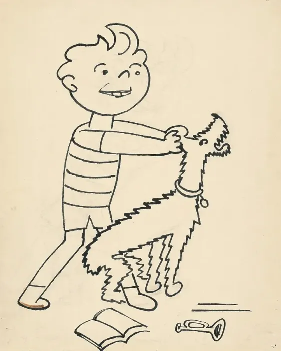 Framed Print : 16. Talking about a dog and a cat, around 1928. Creator: Josef Capek Framed Print : 16. Talking about a dog and a cat, around 1928. Creator: Josef Capek