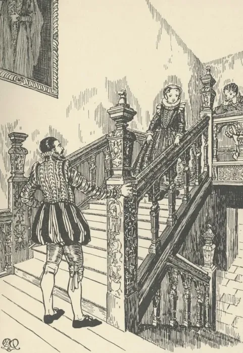 Framed Print : 16th-Century Staircase, (1931). Artist: Charles Henry Bourne Quennell Framed Print : 16th-Century Staircase, (1931). Artist: Charles Henry Bourne Quennell