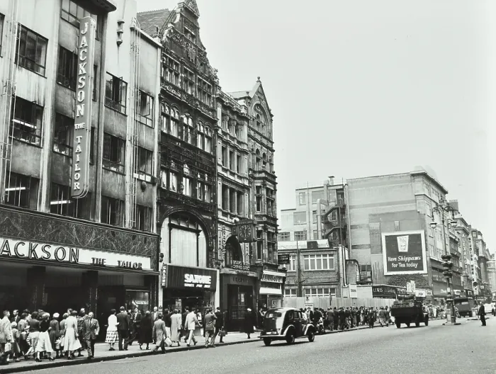 Framed Print : 175-197 Oxford Street, Westminster LB, London: front elevations, 1955. Creator: Unknown Framed Print : 175-197 Oxford Street, Westminster LB, London: front elevations, 1955. Creator: Unknown