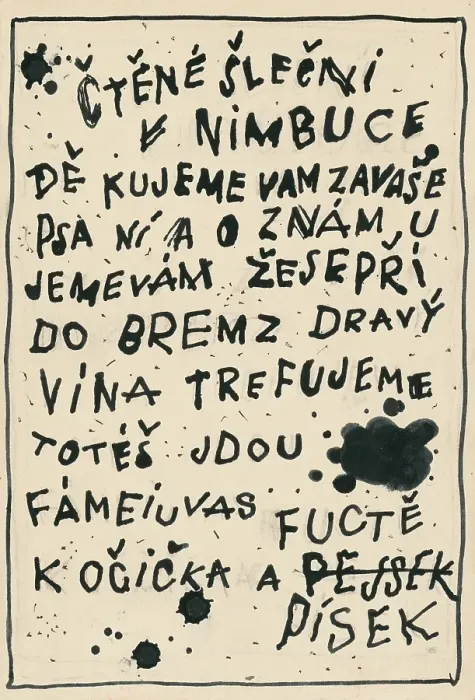 Framed Print : 18. Talking about a dog and a cat, around 1928. Creator: Josef Capek Framed Print : 18. Talking about a dog and a cat, around 1928. Creator: Josef Capek