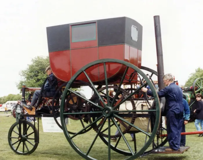 Framed Print : 1803 Trevithick steam carriage replica. Creator: Unknown Framed Print : 1803 Trevithick steam carriage replica. Creator: Unknown