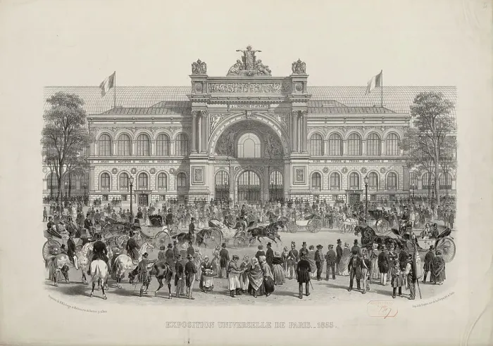 Framed Print : The 1855 Exposition Universelle in Paris (Exposition Universelle de 1855), 1855. Creator: Anonymous Framed Print : The 1855 Exposition Universelle in Paris (Exposition Universelle de 1855), 1855. Creator: Anonymous