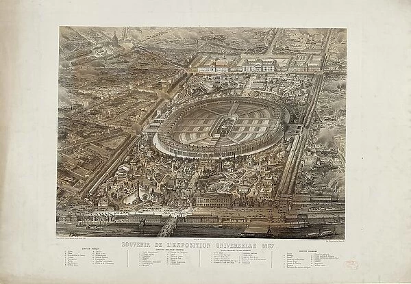 The 1867 Exposition Universelle in Paris (Exposition Universelle de 1867), 1867. Creator: Deroy, Auguste-Victor (1825-1906)