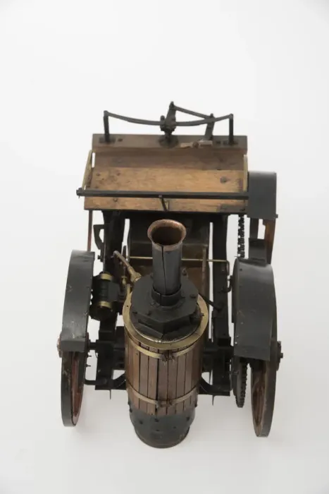 Framed Print : 1868 Knight Steam carriage scale model. Creator: Unknown Framed Print : 1868 Knight Steam carriage scale model. Creator: Unknown