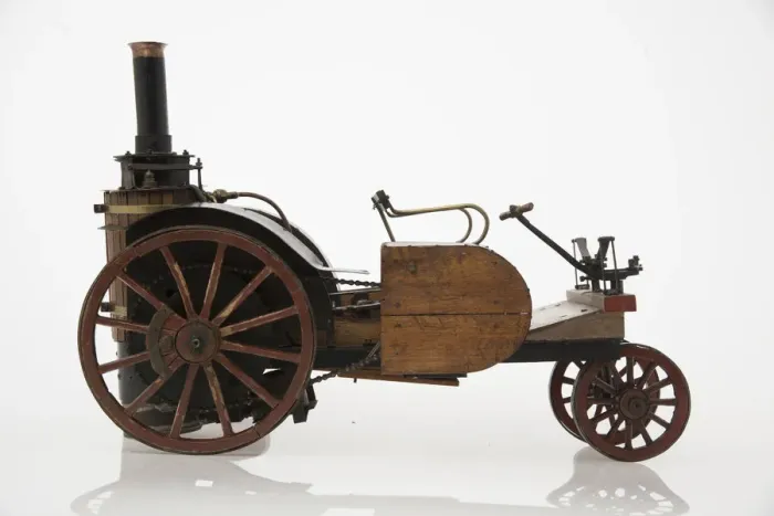 Framed Print : 1868 Knight Steam carriage scale model. Creator: Unknown Framed Print : 1868 Knight Steam carriage scale model. Creator: Unknown