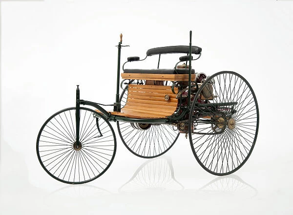 1885 Benz 3 wheeler scale model. Creator: Unknown