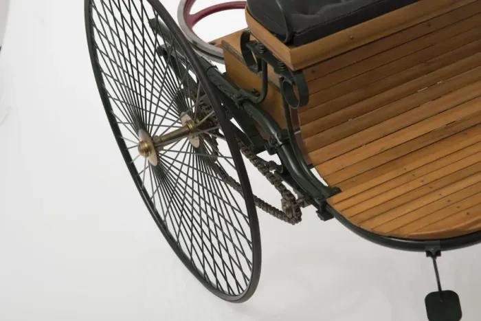 Framed Print : 1885 Benz 3 wheeler scale model. Creator: Unknown Framed Print : 1885 Benz 3 wheeler scale model. Creator: Unknown