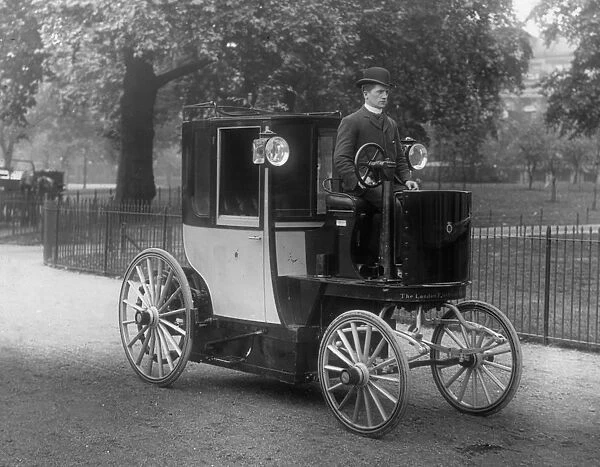 1896 Bersey Electric cab. Creator: Unknown