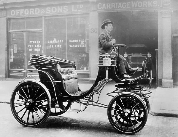 1897 Krieger 9hp Offord body electric. Creator: Unknown