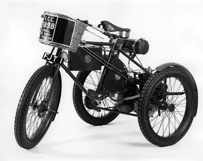 Framed Print : 1898 De Dion tricycle. Creator: Unknown Framed Print : 1898 De Dion tricycle. Creator: Unknown