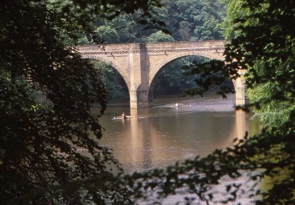 18th Century Prebends Bridge, over the River Wear, Durham, England, 20th century. Artist: CM Dixon