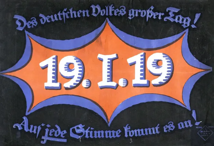 Framed Print : 19 January 1919. German federal election, 1919. Creator: Anonymous Framed Print : 19 January 1919. German federal election, 1919. Creator: Anonymous