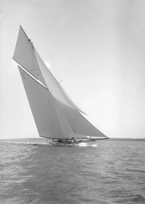 Framed Print : The 19-metre Octavia sailing close-hauled, 1911. Creator: Kirk & Sons of Cowes Framed Print : The 19-metre Octavia sailing close-hauled, 1911. Creator: Kirk & Sons of Cowes