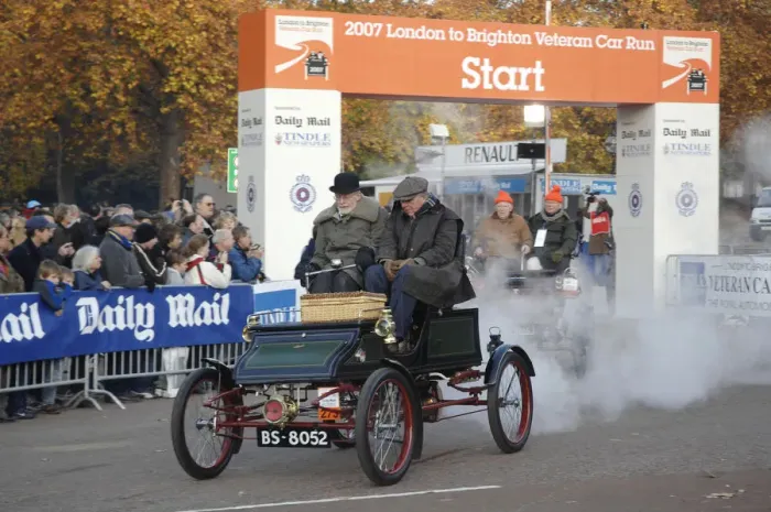 Framed Print : 1903 Stanley Steamer on the 2007 London to Brighton run. Creator: Unknown Framed Print : 1903 Stanley Steamer on the 2007 London to Brighton run. Creator: Unknown