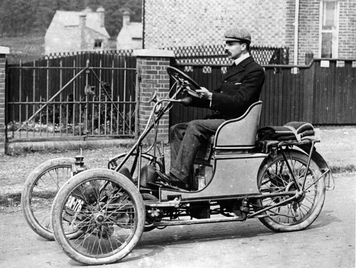 Framed Print : 1904 Ribble 8hp tricar. Creator: Unknown Framed Print : 1904 Ribble 8hp tricar. Creator: Unknown