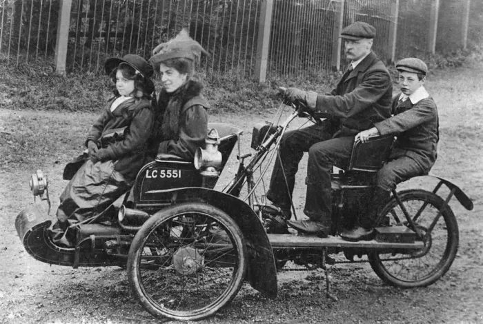 Framed Print : 1905 Lagonda Tricar. Creator: Unknown Framed Print : 1905 Lagonda Tricar. Creator: Unknown