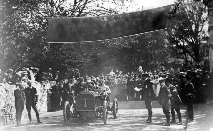 Framed Print : 1905 Star, H. G. Goodwin at Gordon Bennett Eliminating Trials. Creator: Unknown Framed Print : 1905 Star, H. G. Goodwin at Gordon Bennett Eliminating Trials. Creator: Unknown