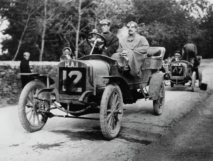Framed Print : 1906 Thornycroft TT car, Isle of Man TT. Creator: Unknown Framed Print : 1906 Thornycroft TT car, Isle of Man TT. Creator: Unknown