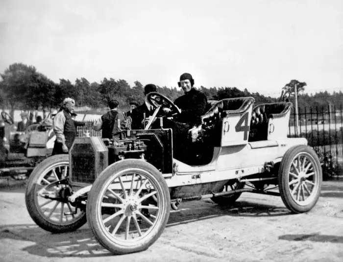 Framed Print : 1908 Buick at Brooklands. Creator: Unknown Framed Print : 1908 Buick at Brooklands. Creator: Unknown