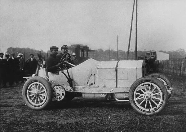 1908 Mercedes, Lautenschlager winner of French Grand Prix. Creator: Unknown