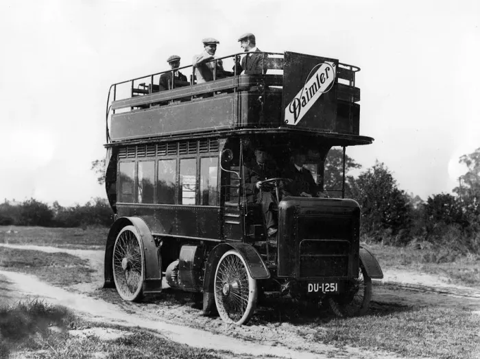 Framed Print : 1910 Daimler KPL bus. Creator: Unknown Framed Print : 1910 Daimler KPL bus. Creator: Unknown