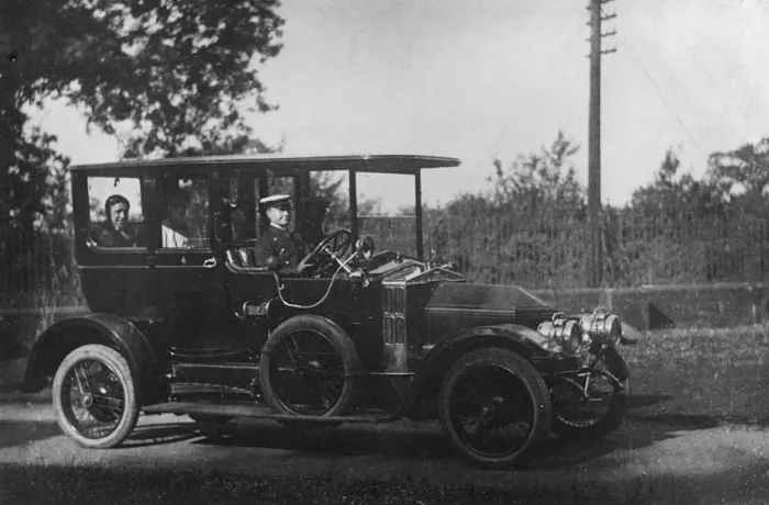 Framed Print : 1910 Siddeley Deasy with chauffeur. Creator: Unknown Framed Print : 1910 Siddeley Deasy with chauffeur. Creator: Unknown