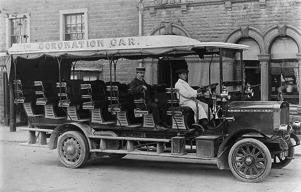 1911 Commer charabanc toastrack. Creator: Unknown