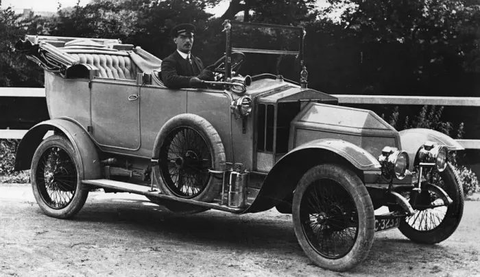 Framed Print : 1911 Siddeley Deasy with chauffeur. Creator: Unknown Framed Print : 1911 Siddeley Deasy with chauffeur. Creator: Unknown