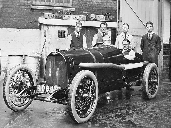 1914 Opel 4. 5 litre G, P car, Segrave at the wheel. Creator: Unknown