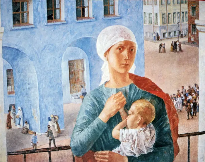 Framed Print : 1918 in Petrograd, 1920, Artist: Kuz ma Petrov-Vodkin Framed Print : 1918 in Petrograd, 1920, Artist: Kuz ma Petrov-Vodkin