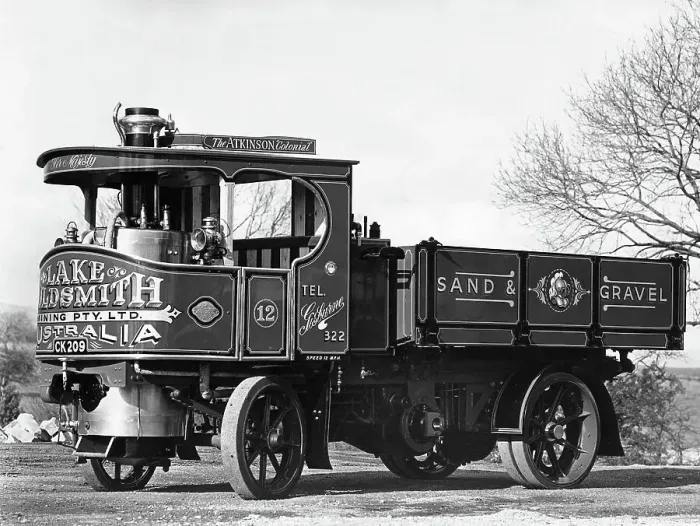 Framed Print : 1920's Atkinson Steam Wagon