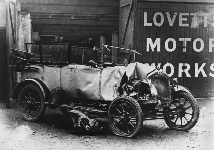 Framed Print : 1922 Bean with accident damage. Creator: Unknown Framed Print : 1922 Bean with accident damage. Creator: Unknown