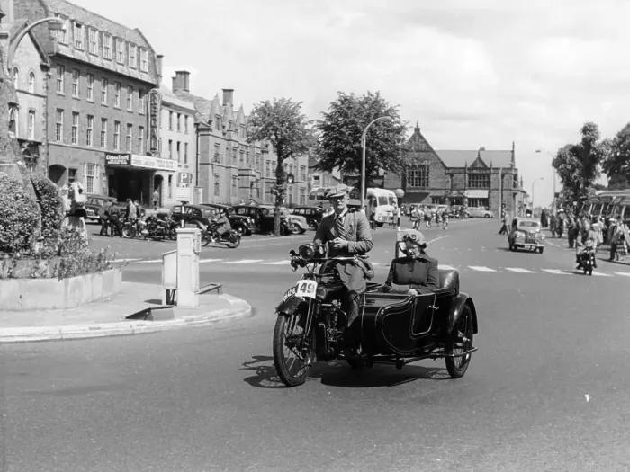 Framed Print : 1922 Bradbury motorbike and sidecar, 1955 Framed Print : 1922 Bradbury motorbike and sidecar, 1955