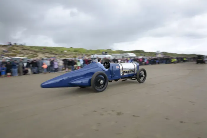 Framed Print : 1925 Sunbeam 350 hp driven by Don Wales at Pendine Sands 2015. Creator: Unknown Framed Print : 1925 Sunbeam 350 hp driven by Don Wales at Pendine Sands 2015. Creator: Unknown