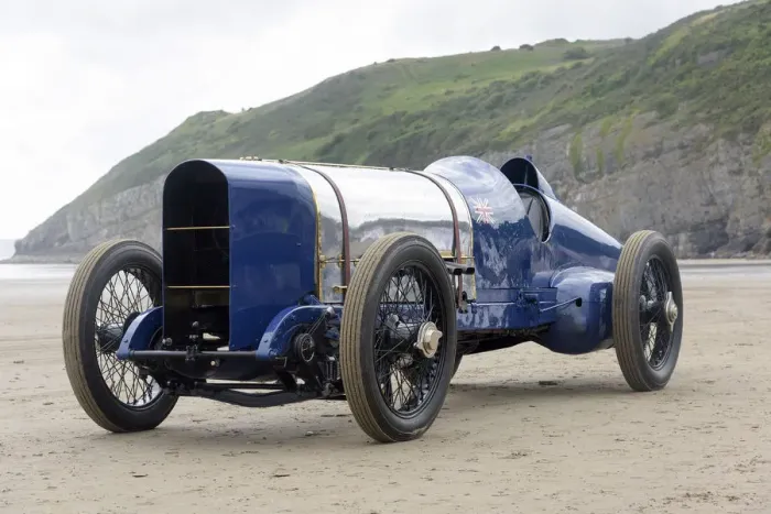 Framed Print : 1925 Sunbeam 350 hp driven by Don Wales at Pendine Sands 2015. Creator: Unknown Framed Print : 1925 Sunbeam 350 hp driven by Don Wales at Pendine Sands 2015. Creator: Unknown