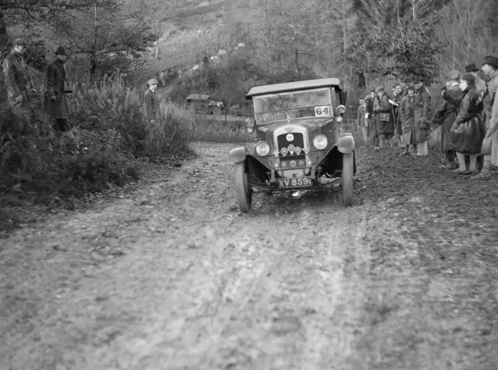 Framed Print : 1928 Austin 12 / 4 4-seater tourer taking part in the Inter-Varsity Trial, 1930. Artist: Bill Brunell Framed Print : 1928 Austin 12 / 4 4-seater tourer taking part in the Inter-Varsity Trial, 1930. Artist: Bill Brunell
