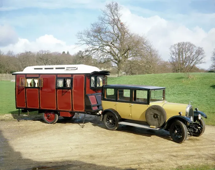 Framed Print : A 1928 Bean Short 14 with a 1926 Eccles Caravan Framed Print : A 1928 Bean Short 14 with a 1926 Eccles Caravan