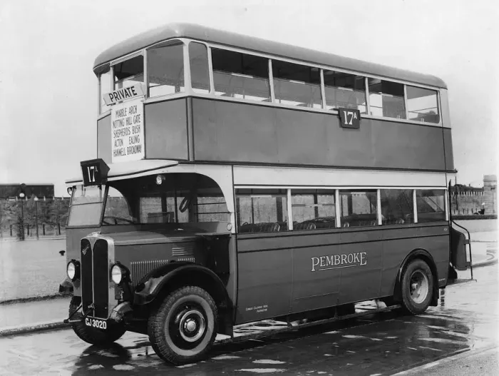 Framed Print : 1930 AEC Regent bus. Creator: Unknown Framed Print : 1930 AEC Regent bus. Creator: Unknown