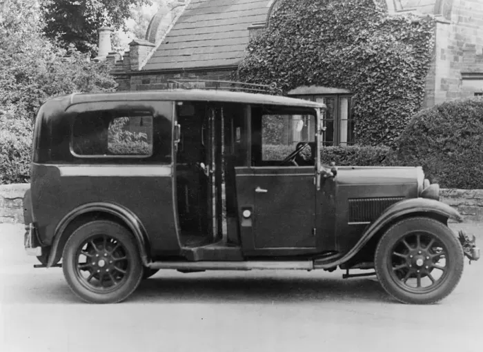 Framed Print : 1933 Austin 12. 8hp taxi cab. Creator: Unknown Framed Print : 1933 Austin 12. 8hp taxi cab. Creator: Unknown