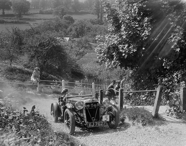 1933 Crossley Ten taking part in a West Hants Light Car Club Trial, Ibberton Hill, Dorset, 1930s