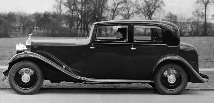 Framed Print : 1933 Rolls-Royce 20 / 25 Hooper saloon. Creator: Unknown Framed Print : 1933 Rolls-Royce 20 / 25 Hooper saloon. Creator: Unknown