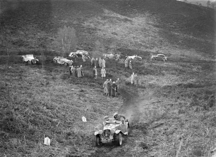 Framed Print : 1933 Wolseley Hornet 2-seater sports taking part in a motoring trial, late 1930s Framed Print : 1933 Wolseley Hornet 2-seater sports taking part in a motoring trial, late 1930s