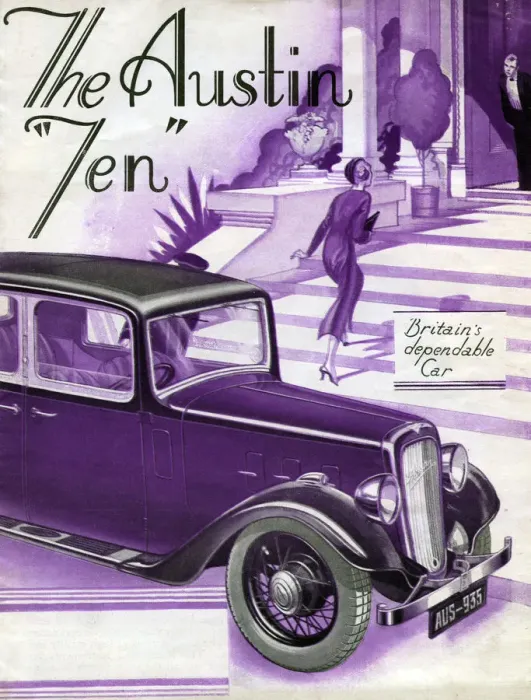 Framed Print : 1934 Austin Ten sales brochure. Creator: Unknown Framed Print : 1934 Austin Ten sales brochure. Creator: Unknown