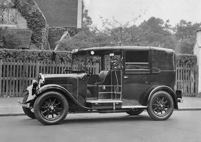 Framed Print : 1934 Austin TT taxi cab. Creator: Unknown Framed Print : 1934 Austin TT taxi cab. Creator: Unknown