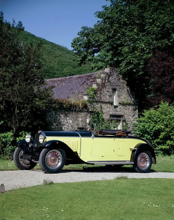 Framed Print : A 1934 Bugatti Type 46 outside a cottage Framed Print : A 1934 Bugatti Type 46 outside a cottage